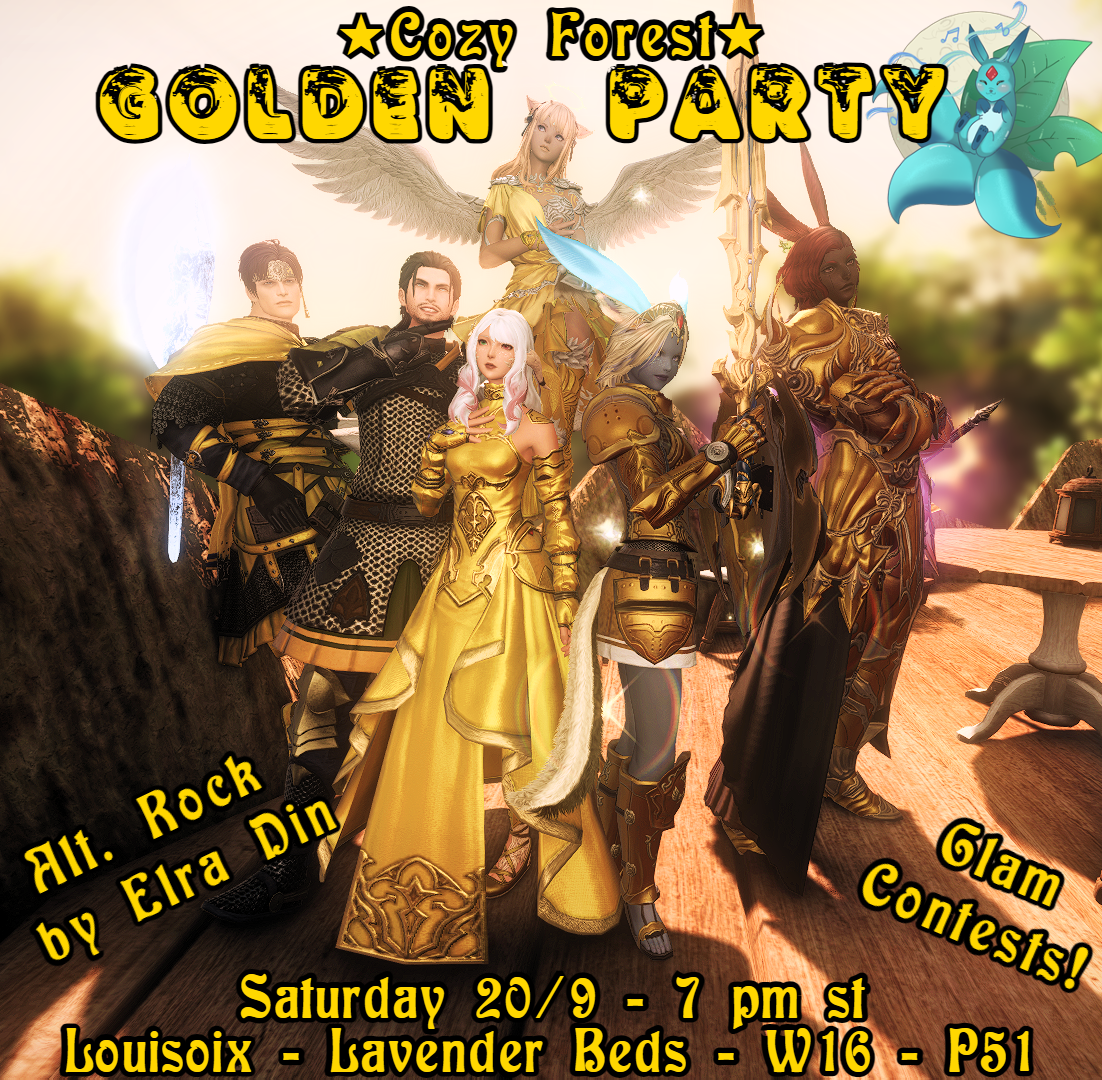 Event image for Cozy Forest: Golden Warriors/Healers Alt. Rock Party! Glam Contests! 