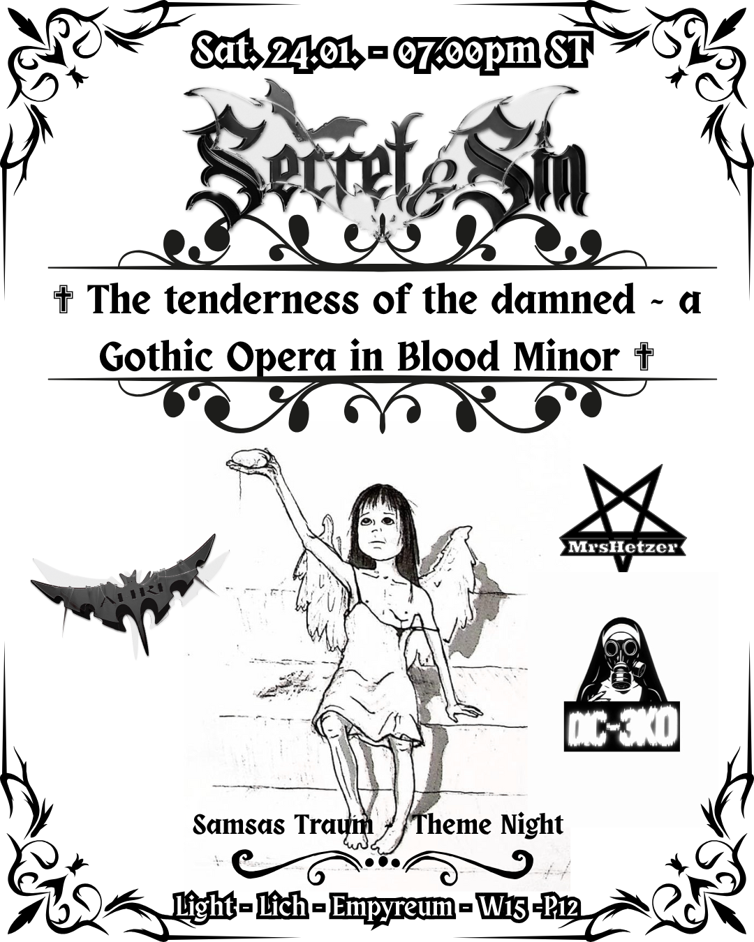 Event image for ✟ The tenderness of the damned ~ a Gothic Opera in Blood Minor ✟