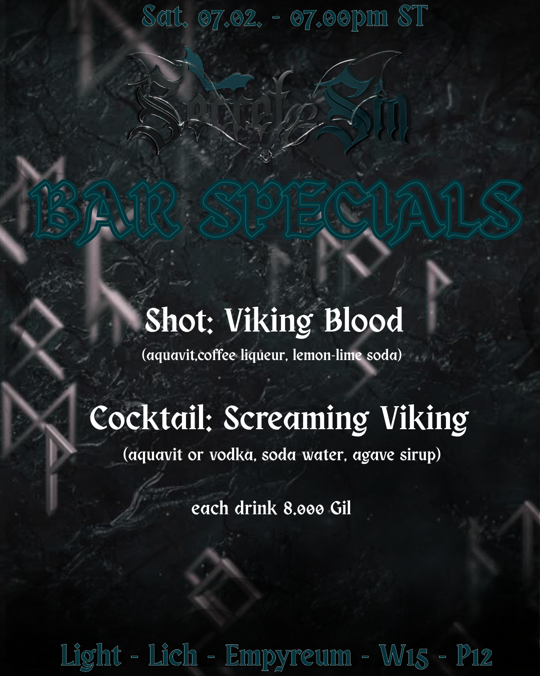 Event image for ⚔ VALHALLA CALLING ⚔ [Secret & Sin]