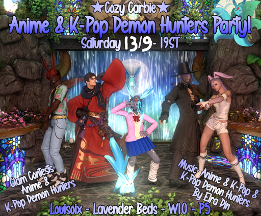 Event image for Cozy Carbie: Anime & K-Pop Demon Hunters Party! Glam Contests! Anime/K-Pop/Demon Hunters OST music!