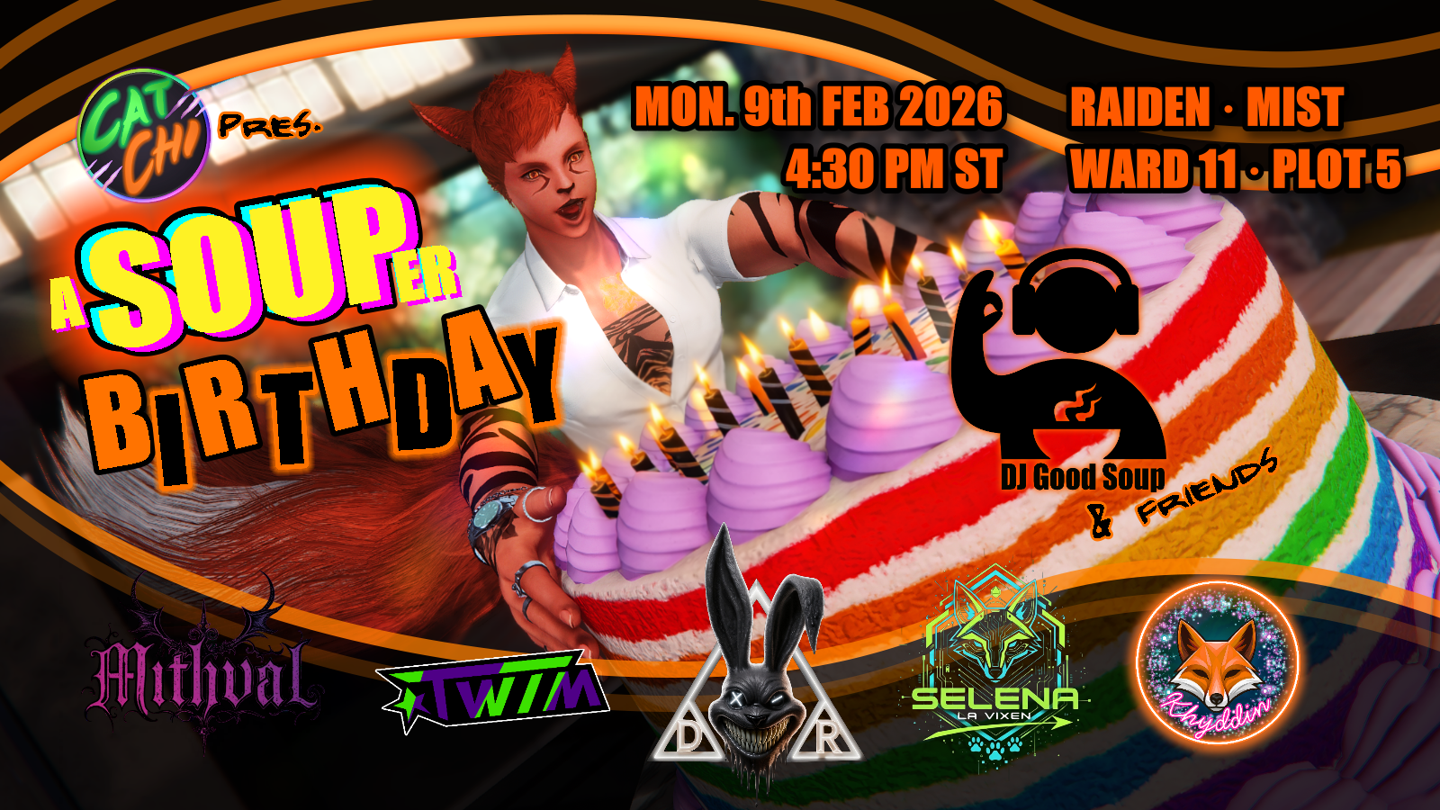 Event image for [CatChi] A SOUP-er Birthday - DJ GoodSoups Birthday Bash