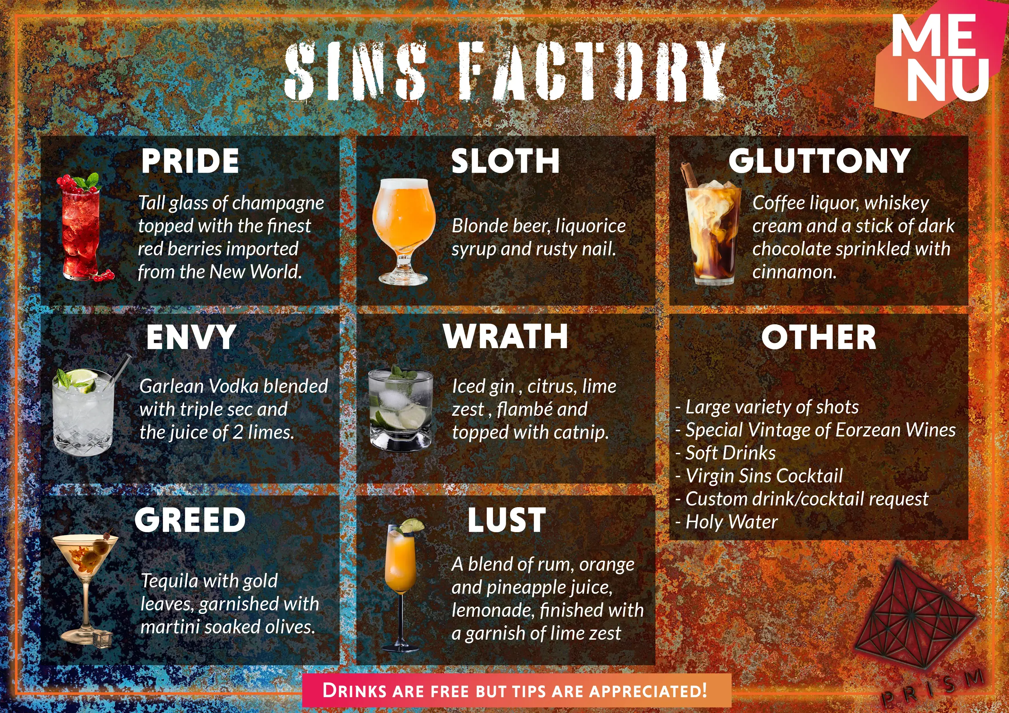 Event image for "Happy New Year" at the Sins Factory