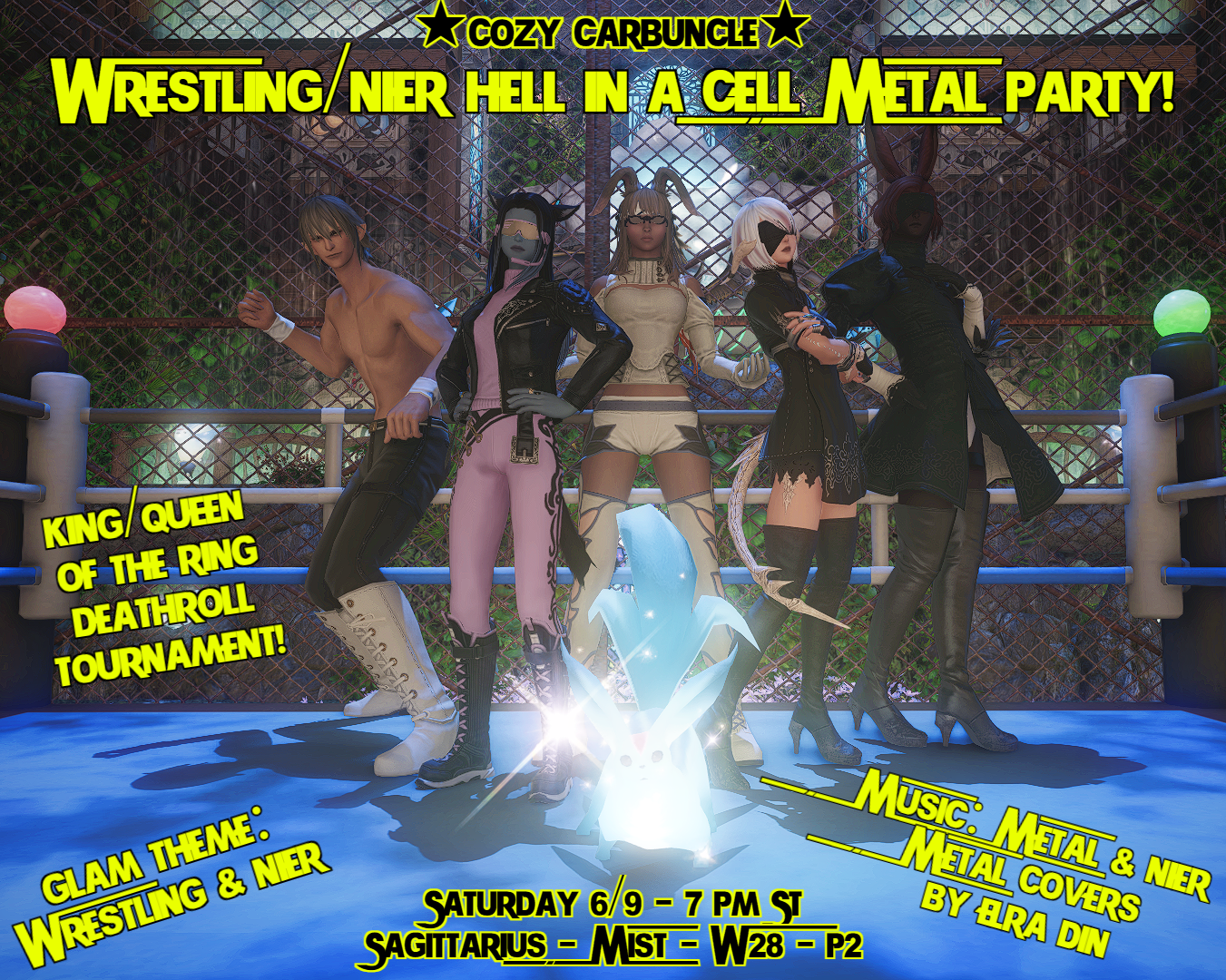 Event image for Wrestling/Nier Hell in a Cell Metal Party! 