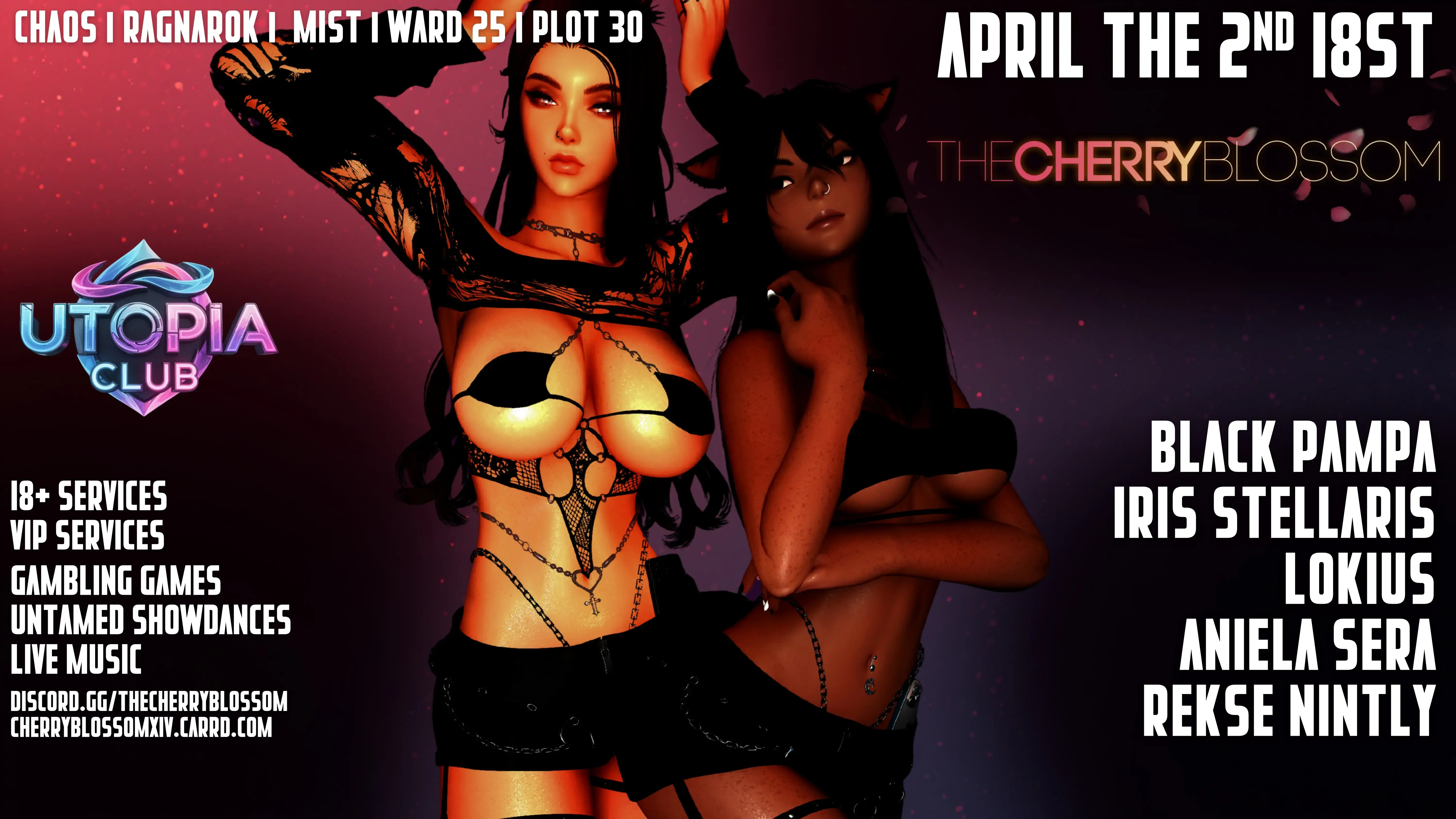 Event image for 𝗨𝗧𝗢𝗣𝗜𝗔 - 𝗧𝗛𝗘 𝗖𝗛𝗘𝗥𝗥𝗬 𝗕𝗟𝗢𝗦𝗦𝗢𝗠