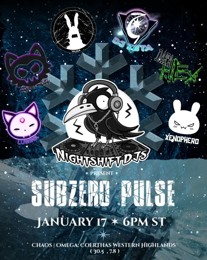Event image for Subzero Pulse: NightShift DJs Raid Train