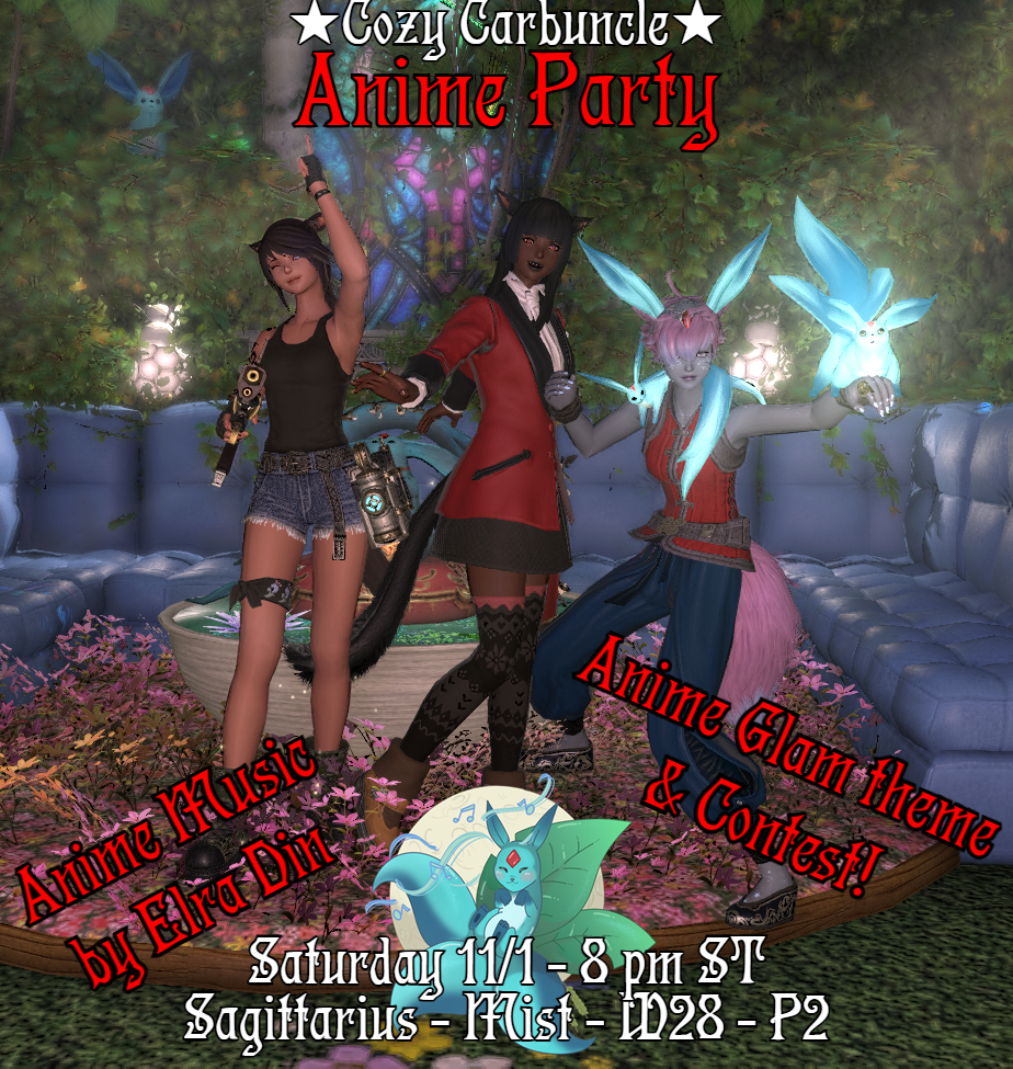 Event image for Anime Party w. Glam Contest @ Cozy Carbuncle