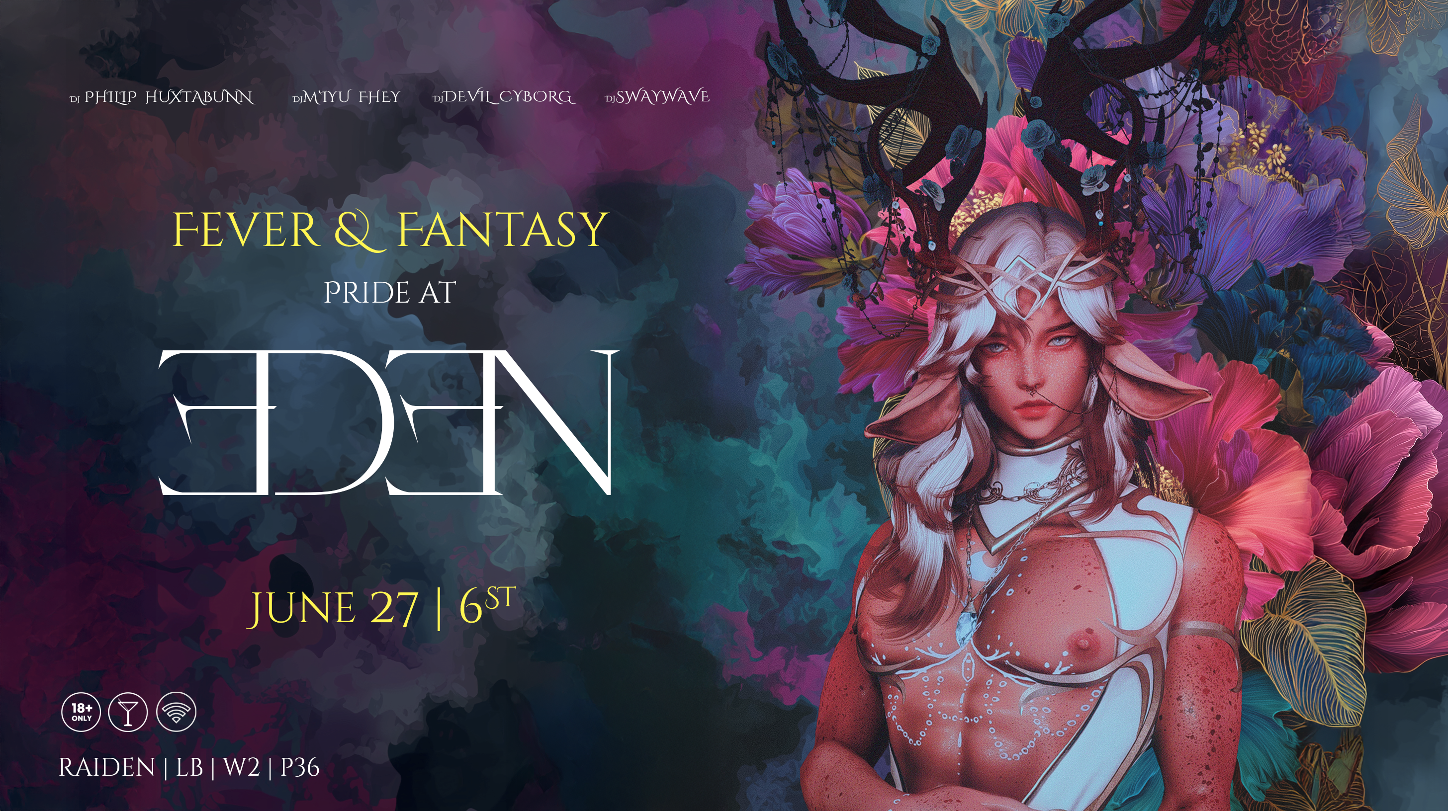 Event image for Eden Pride: Fever & Fantasy