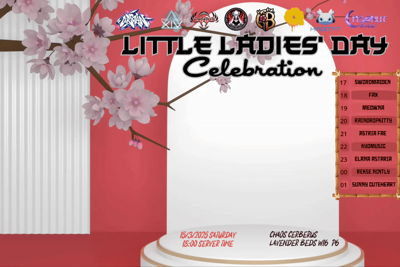 Event image for 𝙇𝙄𝙏𝙏𝙇𝙀 𝙇𝘼𝘿𝙄𝙀𝙎′ 𝘿𝘼𝙔 𝘾𝙀𝙇𝙀𝘽𝙍𝘼𝙏𝙄𝙊𝙉 ◆ 𝙀𝙄𝙂𝙃𝙏 𝙑𝙀𝙉𝙐𝙀𝙎 𝘾𝙊𝙇𝙇𝘼𝘽