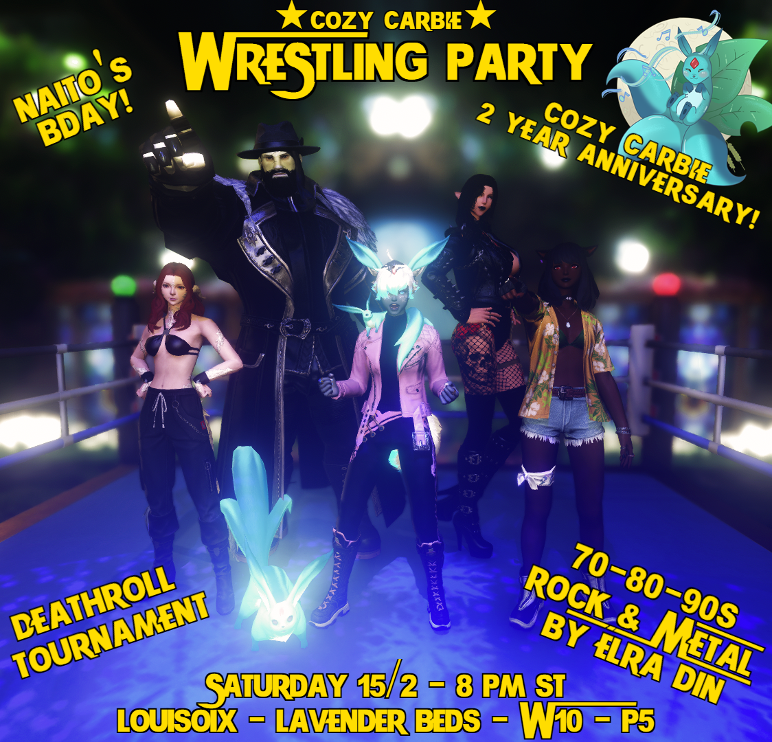 Event image for Wrestling Glams 70-80-90s Rock&Metal Party!