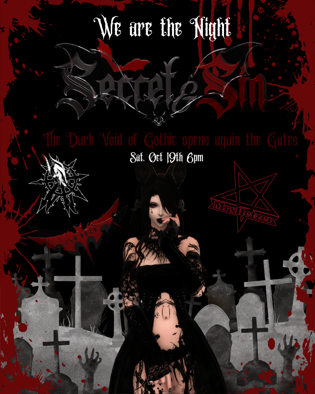 Event image for ✞ 𝖂𝖊 𝖆𝖗𝖊 𝖙𝖍𝖊 𝕹𝖎𝖌𝖍𝖙 ✞ [Secret & Sin] 