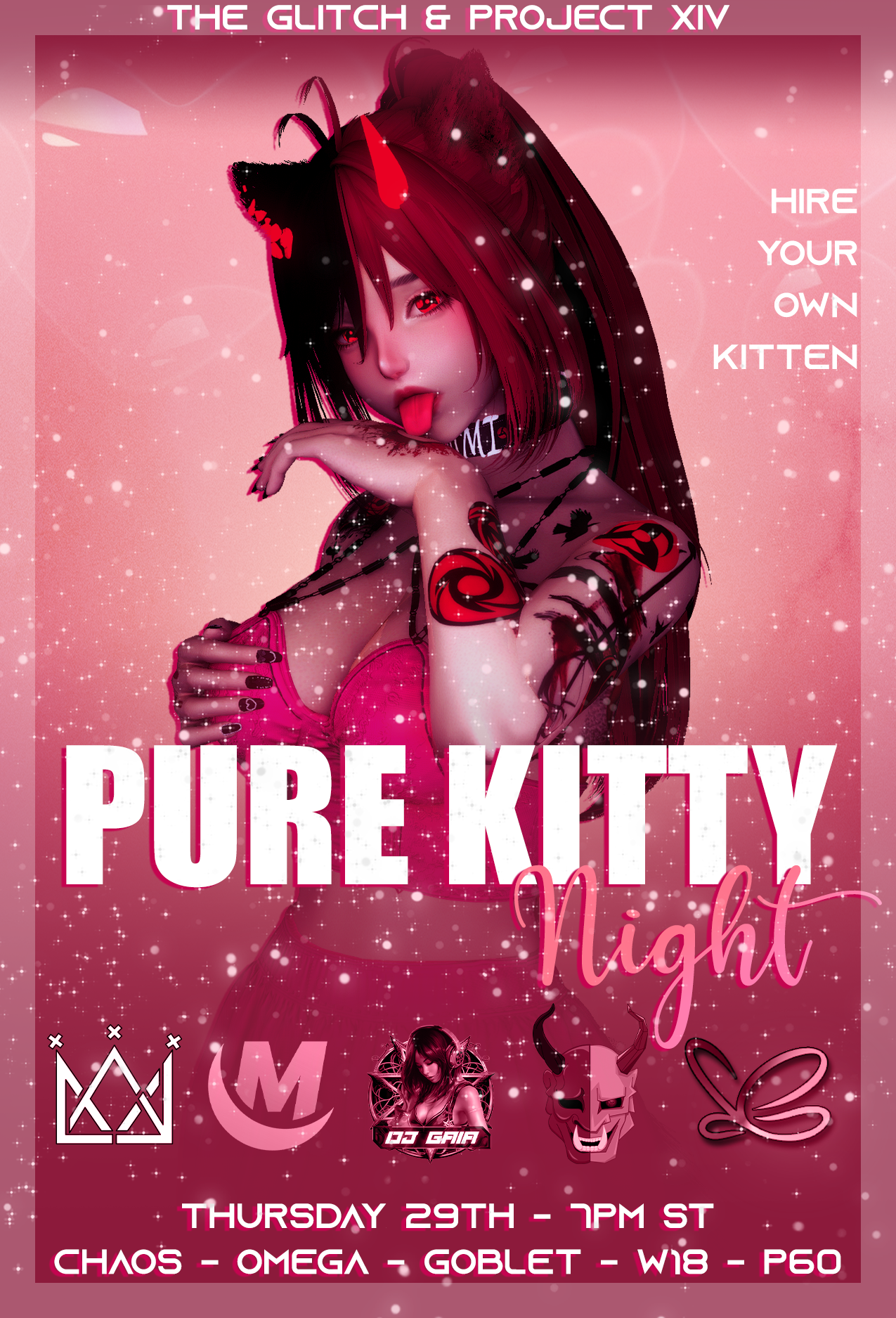 Event image for The Glitch x Project XIV: Pure Kitty Night 