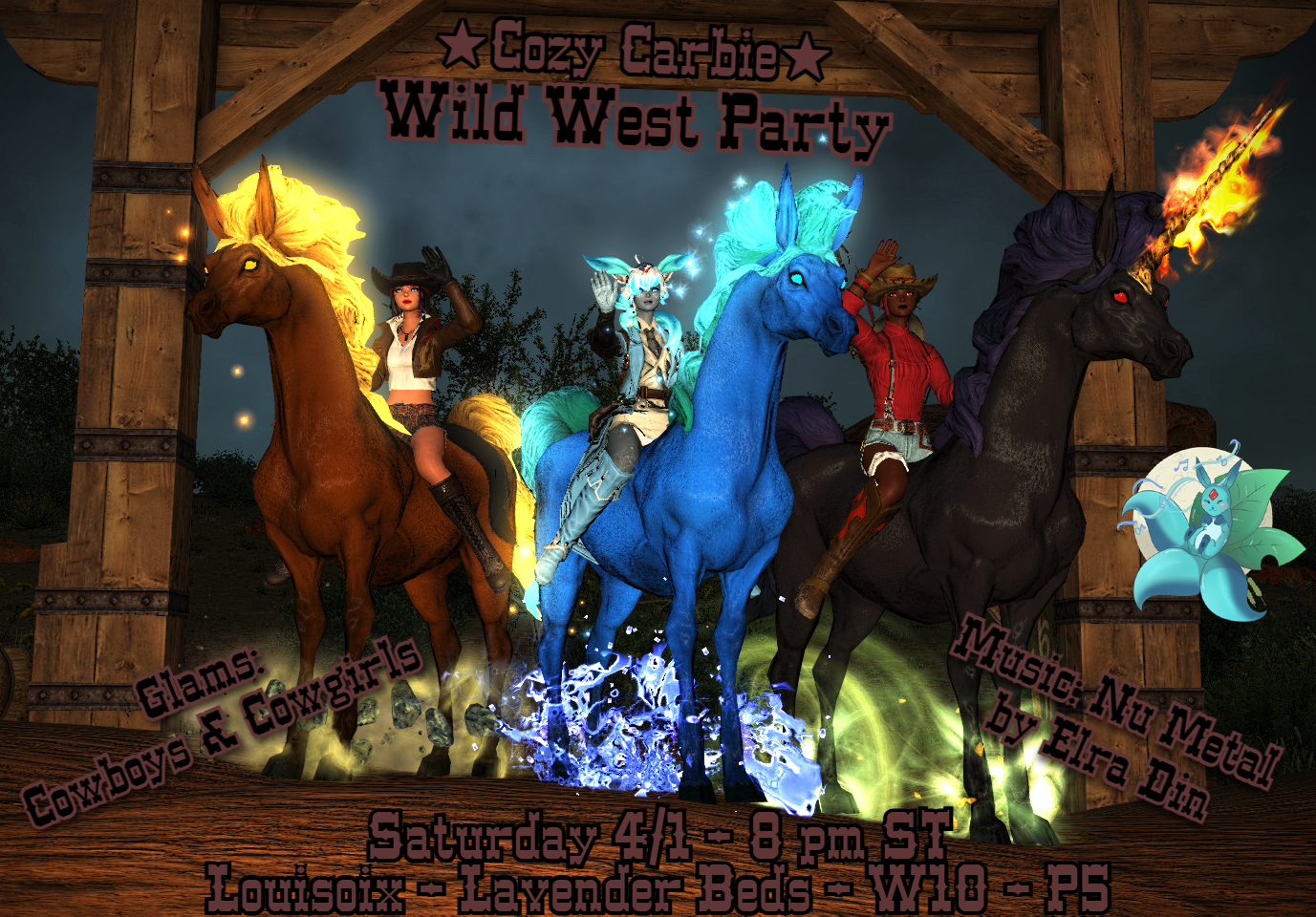 Event image for Wild West Nu Metal Party @ Cozy Carbie